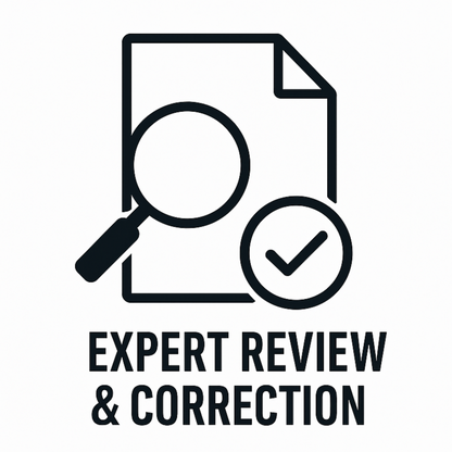 Expert Review & Correction (Click for more information)